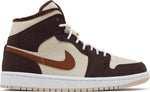 Women's Jordan 1 Mid SE "Cream Dark Chocolate"